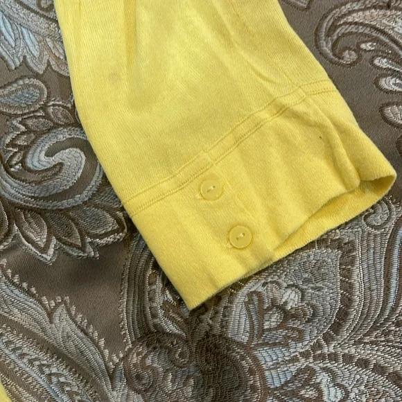 Gap, yellow, 3/4 sleeve cardigan - Picture 3 of 5